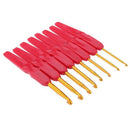 8pcs Crochet Hooks Knitting Needles Set With Ergonomic Grips 2.5-6.0mm