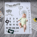 Cartoon Print Blanket Background Cloth Newborn Baby Photography Props Decor