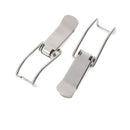 2x Mild Steel Cabinet Boxes Hasp Lock Spring Loaded Latch Catch Toggle Locks 3C