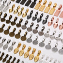 120pcs/set Glue On Bails Spoon Oval Charms Scrabble Pendant  Jewelry Making  3C