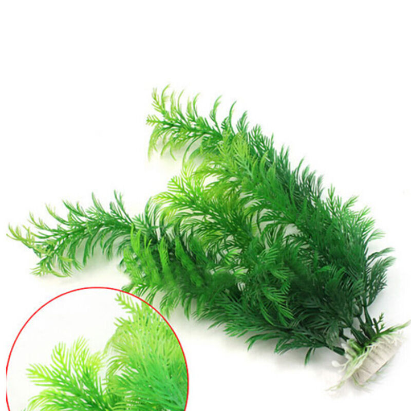 30cm High Artificial Fish Tank Water Plants Aquarium Decor Ornament Plastic ME
