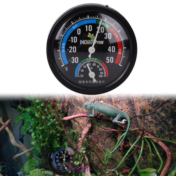 Hygrometer Humidity Meter Tester Pet Reptile Terrarium Thermometer Dial Gauge