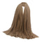2PCS Muslim Jewish Long Scarves Solid Pleated