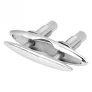 1X(Boat Ship Mooring Dock Neat Cleat Stainless Steel Double-Deck Push-Pull