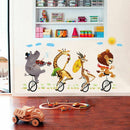 Animal forest lion large wall stickers decals kids room decor nursery schoo