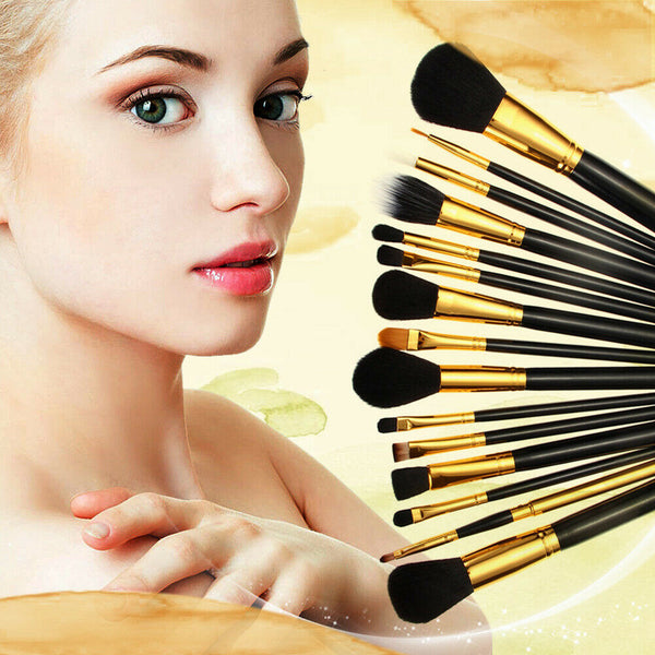 15pcs Makeup Brushes Set Powder Foundation Eye shadow Eyeliner Lip Brush