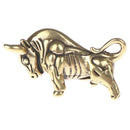 1pc Mini Portable Retro Brass Bull Statue Keychain Ornament Sculpture Ornam TEUS