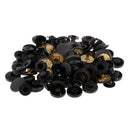60 Sets Snap Buttons Popper Press Fasteners for Bags Jacket - White + Black