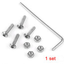 4x Car Universal Anti Theft Anti-Tamper Security License Plate Screw Stainless