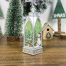 Christmas Candlestick Pendant Hanging Lantern Lamp Wind Light Festival Tabl W9F4