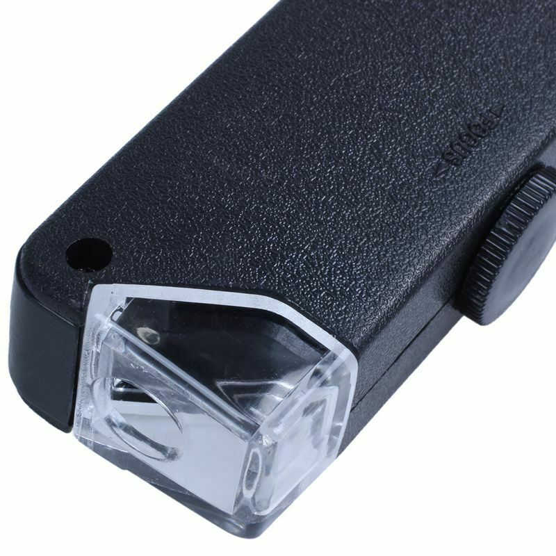 60X-100X Optical Zoom Mobile Phone LED Microscope Lens with Universal Clamp F8O5