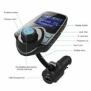 Car Cigarette Lighter Bluetooth Calling FM Radio Transmitter AUX Port MP3 U J9O3
