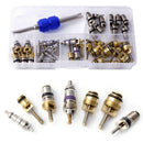 Copper Auto AC Air Conditioning Schrader Valve Cores Remover Universal Tool Kit