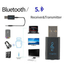 Bluetooth 5.0 Transmitter Receiver Wireless Audio Adapter Plug Play for TV 3C