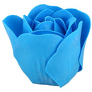Turquoise Blue Rose Design Bathing Scented Soap Petal 6PCS D1S6