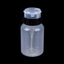 Empty Clear Nail Pump Dispenser Acetone Polish Remover Alcohol Liquid Bottle MO