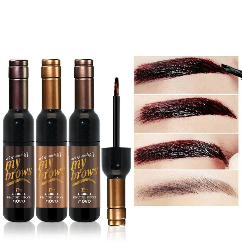 Novo Eye Makeup Red Wine Peel Off Eye Brow Tint Waterproof Long-Lasting Dye