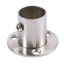Closet Wardrobe 22mm Dia Pipe Hanging Rail Rod End Support Bracket