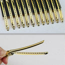 12Pcs Salon Hair Styling Clips Sectioning Alligator Hair Plastic Clip Golde