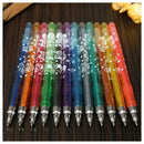 1Set 12 1.0mm colors Glitter Gel Pens for Crafts Scrapbooking DIY Gift Card P4V8