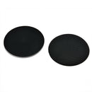2Pcs Black Auto Car Water Cup Slot Carbon Fiber Look Non-Slip Mat Accessories