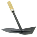 Wooden Handle Metal Hand Garden Tool Digging Hoe,black J3P8