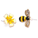 Fashion Honeybee Flower Dangle Stud Women Earrings Statement Jewelry Accessori_
