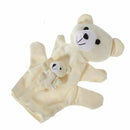 Beige Bear Hand Puppet Finger Puppets I7C5