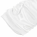 Folds Lace Embroidered bridal satin wedding dress protection sleeve white E9X5