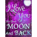 5D DIY Full Drill Diamond Painting Purple Love Cross Stitch Embroidery Set A
