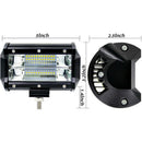 1Pcs72W Useful LED Work Light Bar Car Boat Off-Road Fog Driving Light Waterproof