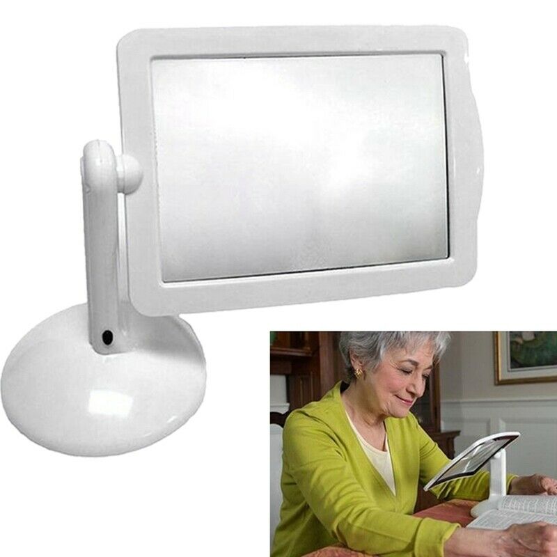 Brighter LED Screen Magnifier Reading Viewer Hands-Free Magnifying Glass