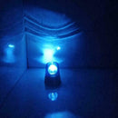 Rotating Blue LED DIY Police Car Beacon Disco-Party Light-Blue+Red Light DJ G5L8