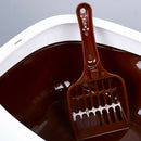 Large Size Cat Litter Box Semi-Closed Cat Sandbox Toilet for Pet Cat Traini K9G7