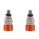 Pair CNC M4x0.7mm Orange Fork Air Bleeder Relief Valve for 4 Stroke KTM