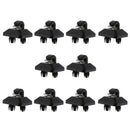 10pcs Black Car Sun Visor Clip Holder Hook for Audi B6 B7 A4L Q5 A7 Q7 Q3