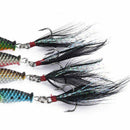 1pcs 4.8g Fishing Lure wobblers spinner metal lures vib Hard Baits With Fea I3K6