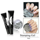 Francheska 8Ml Polish White Black Stamp Print Oil Uv Gel Varnish Soak Off L