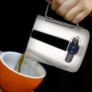 Stainless Steel Pitcher with Thermometer Milk Frothing Jug Espresso Coffee