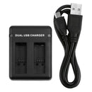 Dual Battery Charger USB C + Micro USB Input for GoPro Hero 9 Hero9 Black