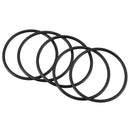 5 PCS 80 mm External Dia 4 mm Thick Filter Rubber O-Ring Seal Black