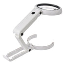 Folding 5X 10X Magnifier For Coins Stamps Book Newspaper Mutifunctional