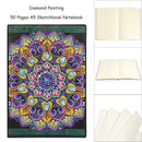 DIY Mandala Special Shaped Diamond Painting 50 Pages A5 Sketchbook Notebook
