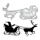 Santa Ride Christmas Metal Cutting Die Stencils DIY Emboss Scrapbook Craft Decor