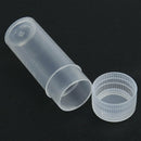 10Pc Plastic Sample Bottle 5ml Test Tube Mini Bottle Vials Storage Container New