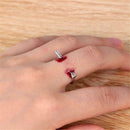 Fashion Women Men Geometric Open Knuckle Finger Rings Halloween Jewelry