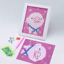 DIY Full Drill Diamond Painting Cartoon Kids Embroidery Kit (DZ195 Pig)