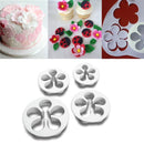 4x Fondant Cake Biscuit Mold Cookie Sugarcraft Plunger Mould Decorating .