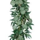6.5-Foot Artificial Eucalyptus Garland and 6-Foot Willow Vine Branches Leaf