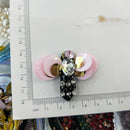 Handmade Rhinestone Beaded&Sequin Patches,Bees Cool Fashion Sew On Crystal